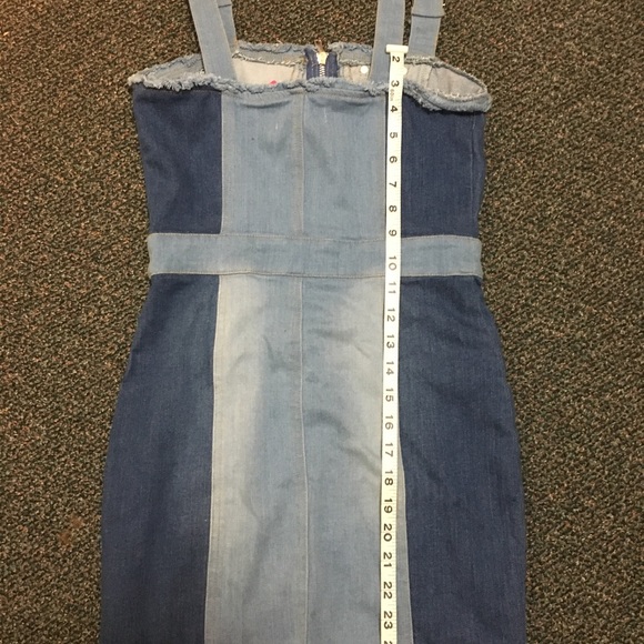 NWT zip up denim dress - Picture 3 of 5